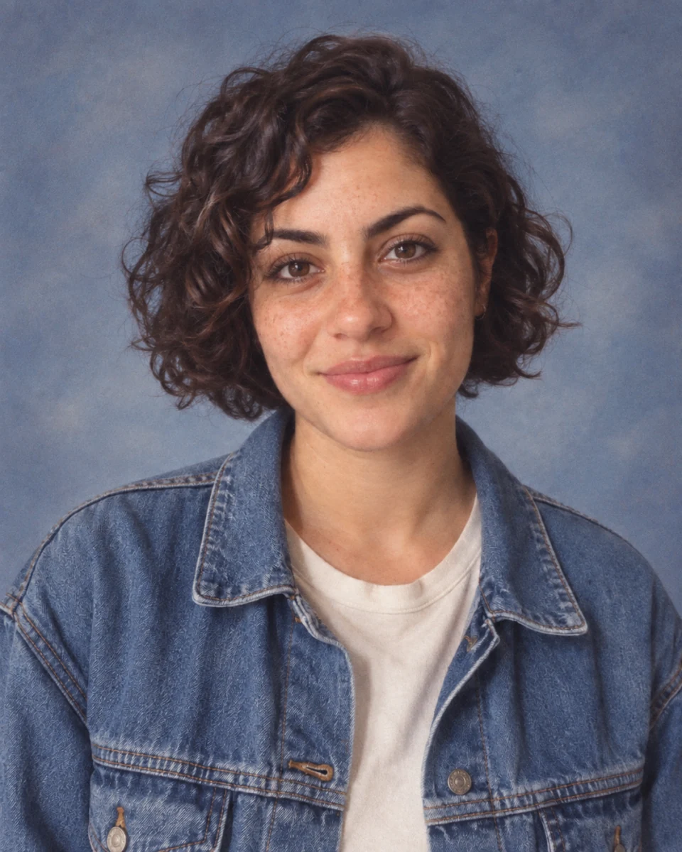 90s Yearbook — Original AI-created style example